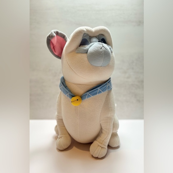 Disney Other - Disney Percy The Dog-15” Soft Plush Toy-Has Blue Collar with Yellow Faux Bell